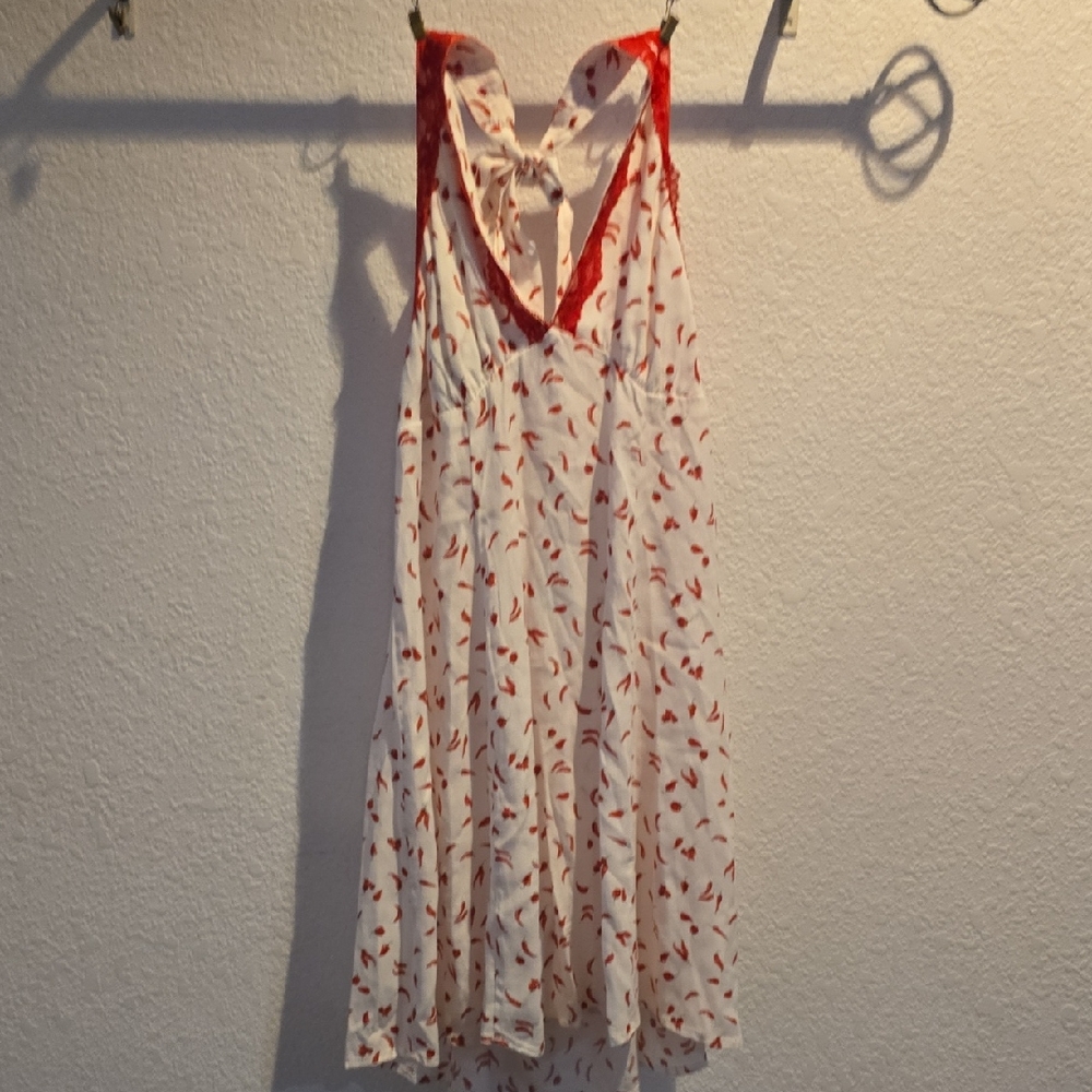 Off-White Red and White Chemise